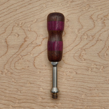 Purpleheart and Bolivian Rosewood - Wireless Handle