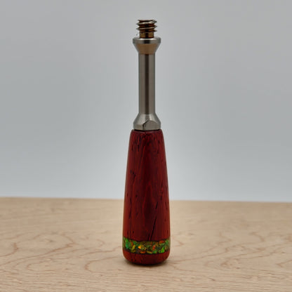African Padauk with Opals - Wireless Handle