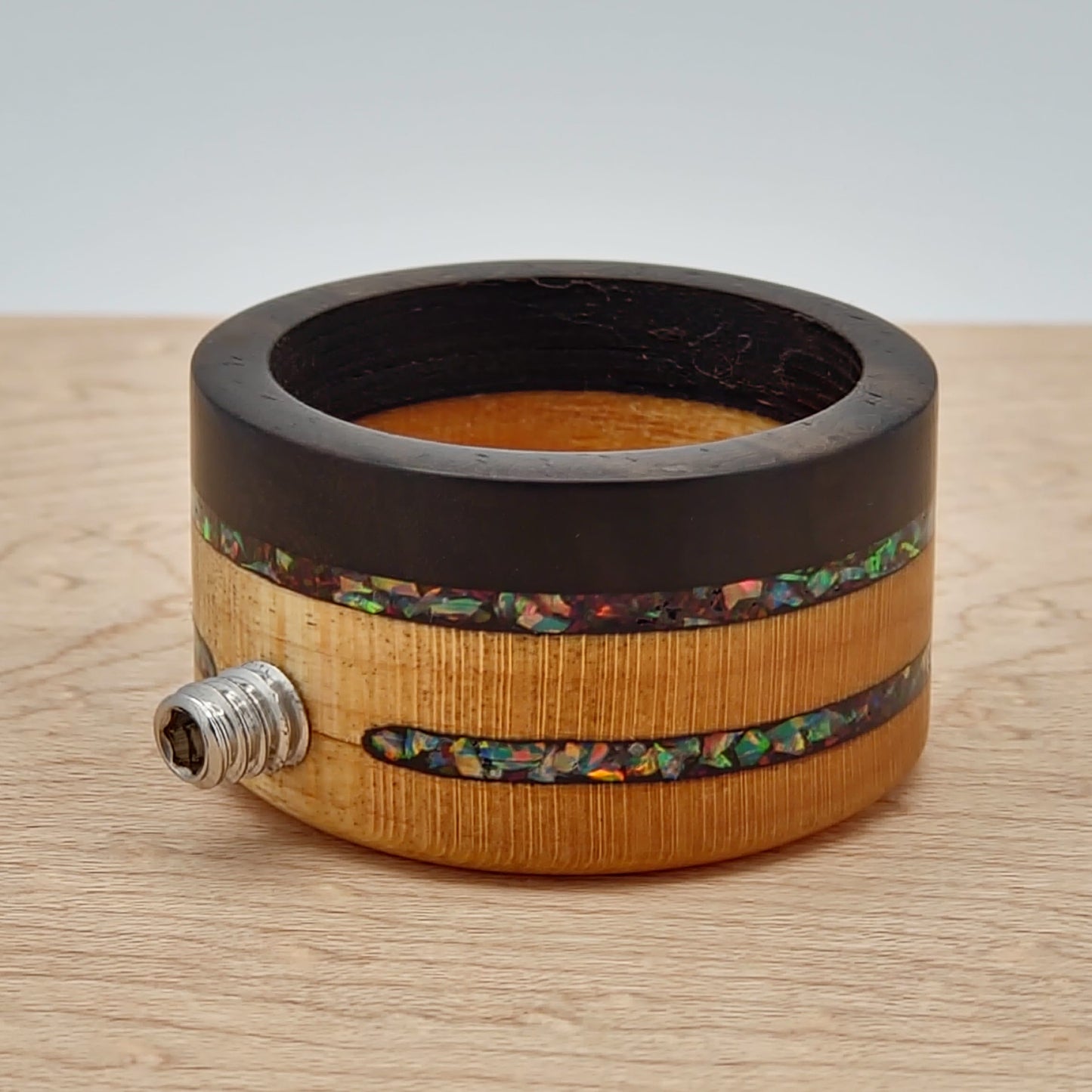 Bird's Eye Maple and Ebony with Opals - Multiple Options - Shovelhead Sleeve