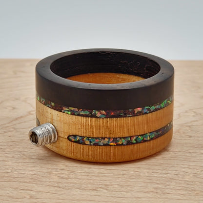 Bird's Eye Maple and Ebony with Opals - Multiple Options - Shovelhead Sleeve