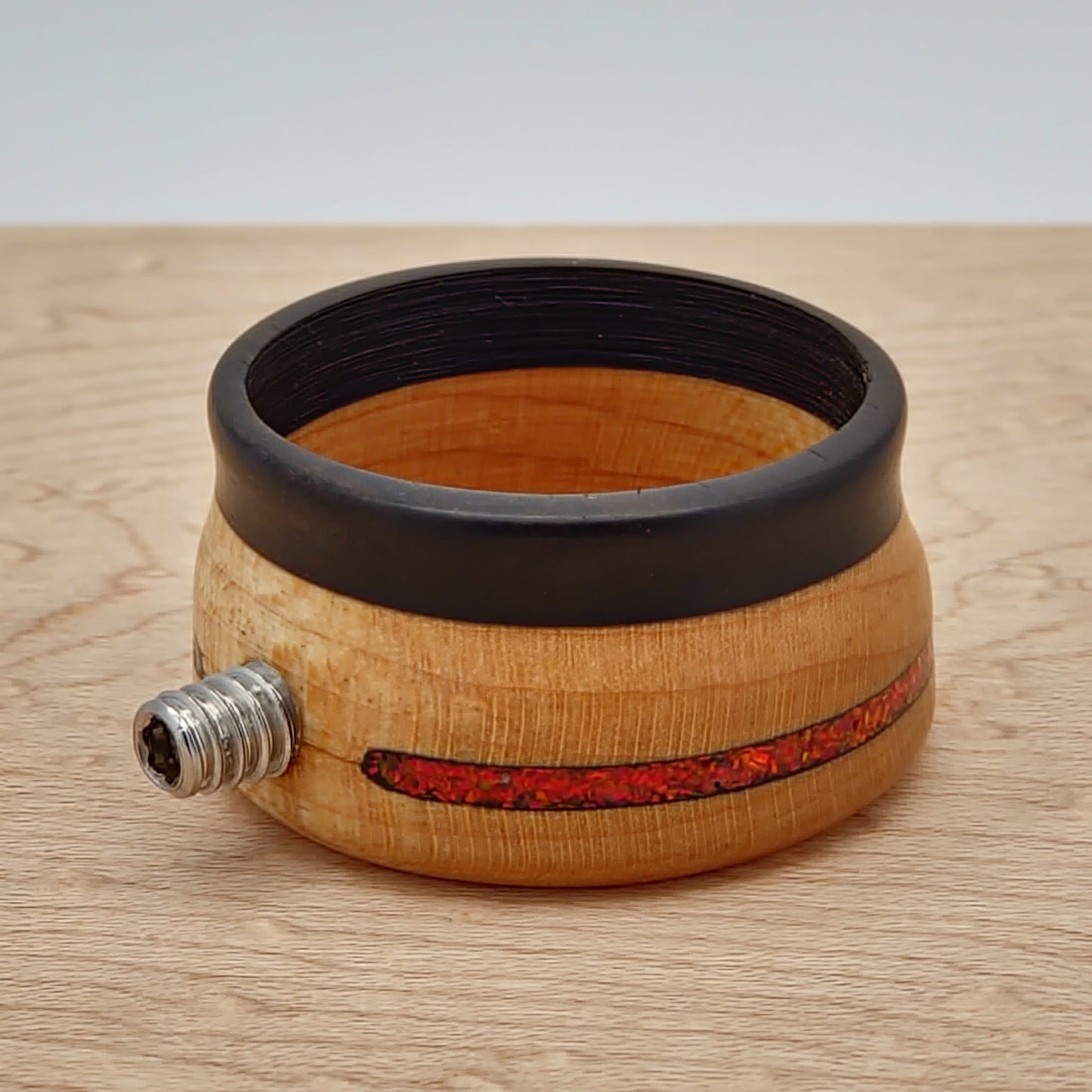 Bird's Eye Maple and Ebony with Opals - Multiple Options - Shovelhead Sleeve