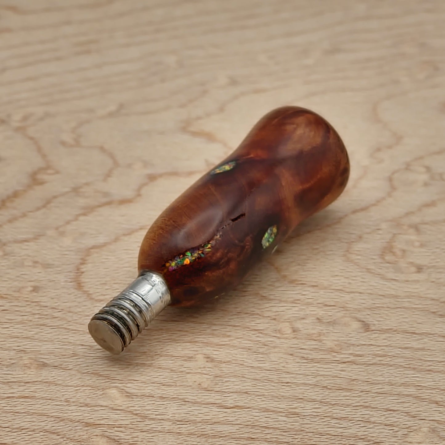Thuya Burl with Opals - Artisan Set