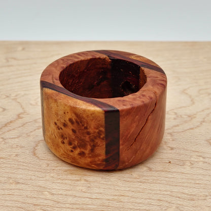 Red Mallee Burl and Stabilized Maple Burl with Cocobolo - TKO Infinity Sleeve