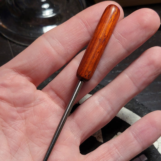 Padauk and Titanium - Poker / Stir Tool / Dabber