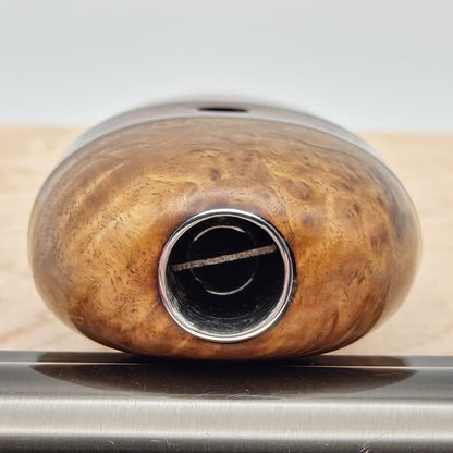 Flat Stem in Mahogany, Cocobolo, Maple Burl, and Titanium - Dynavap Hyperdyn Stem