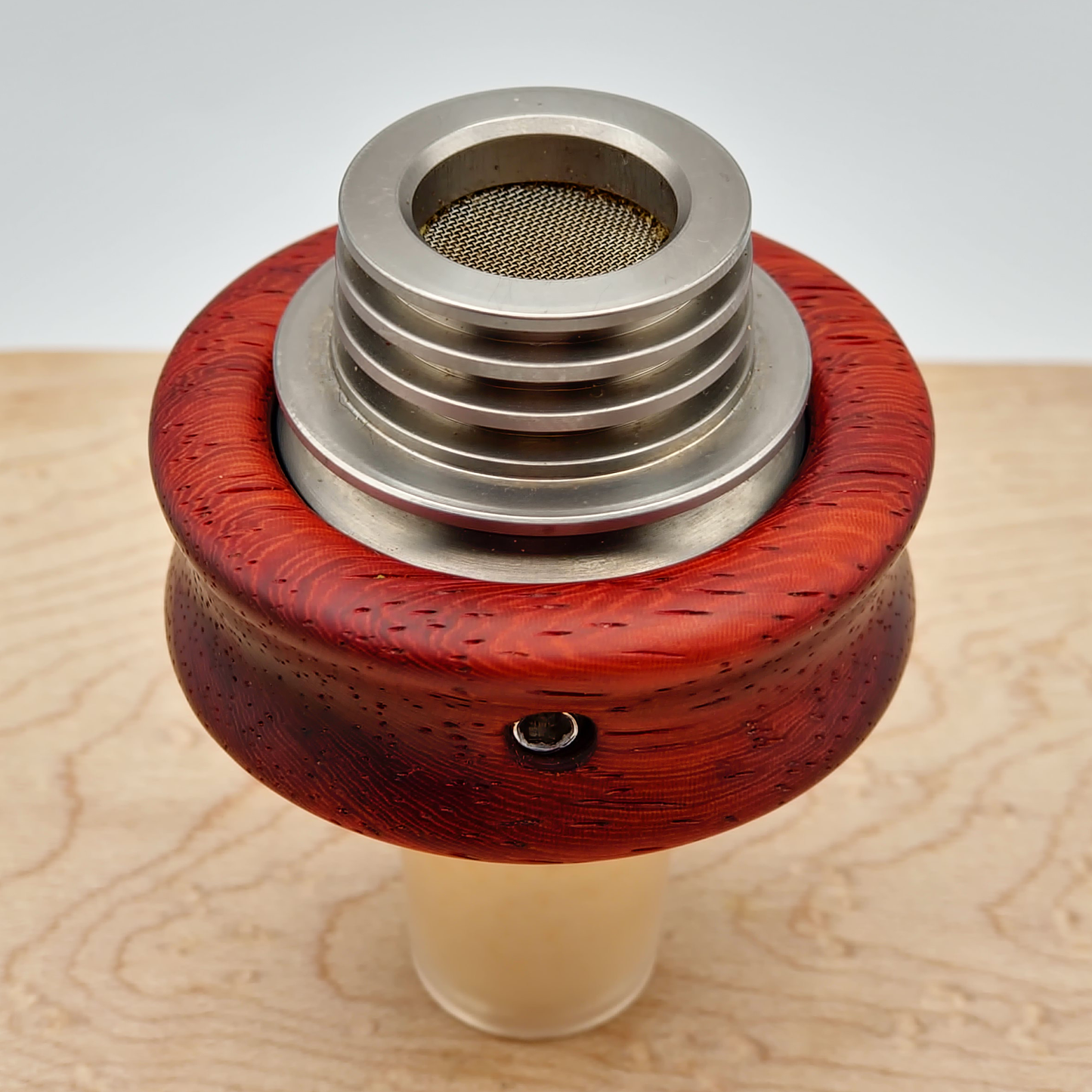 Padauk with Ergo Groove - Vapvana Bowl Sleeve