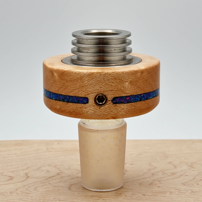 Bird's Eye Maple with Star Burst Opal Inlay - Vapvana Bowl Sleeve