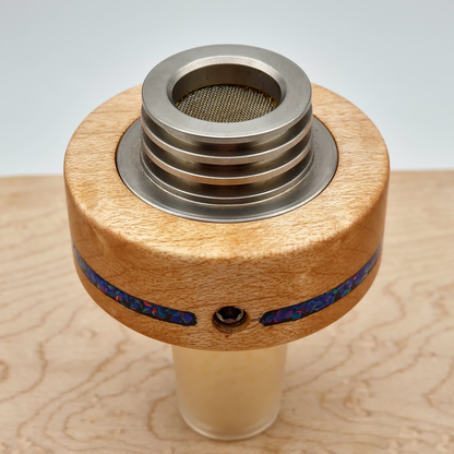 Bird's Eye Maple with Star Burst Opal Inlay - Vapvana Bowl Sleeve