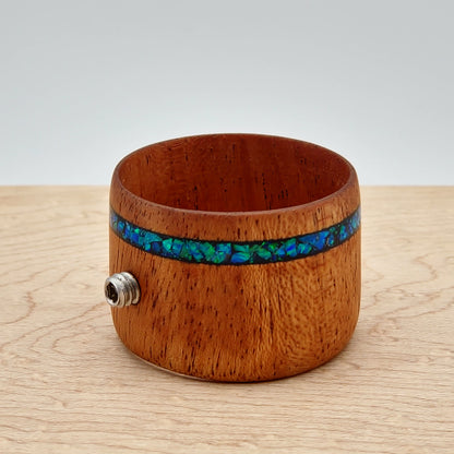 Mahogany with Pacific Sapphire Opal Inlay - Vapvana Bowl Sleeve