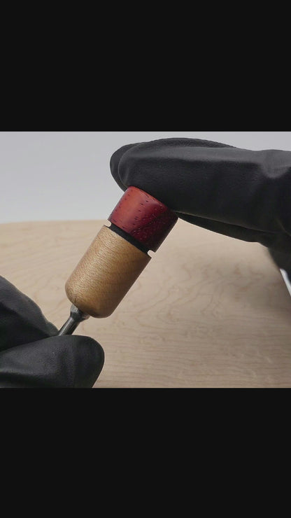 Bird's Eye Maple and African Padauk - Wireless Handle